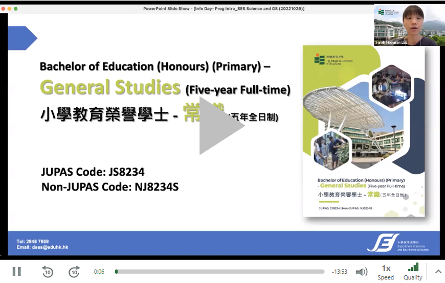 BEd (Primary) - General Studies
